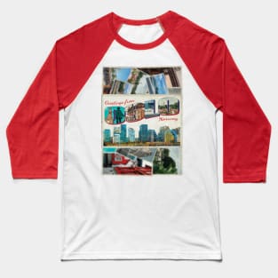 Greetings from Oslo in Norway Vintage style retro souvenir Baseball T-Shirt